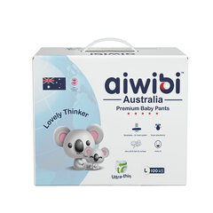 Трусики из подгузников Aiwibi Australia Premium L (9-14 кг), 100 цена и информация | Подгузники | kaup24.ee