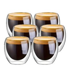 Espressokohvi tassi, 6 tk hind ja info | Klaasid, tassid ja kannud | kaup24.ee