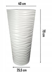 Lillepott Vorm, 40 x 79 cm hind ja info | Dekoratiivsed lillepotid | kaup24.ee