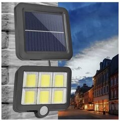 Лампа, заряжаемая солнечной энергией, Изоксис, черная, 36Вт цена и информация | Уличное освещение | kaup24.ee