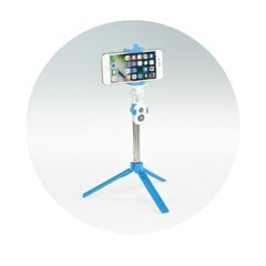 Combo selfie stick koos aluse ja puldiga bluetooth, sinine цена и информация | Моноподы для селфи («Selfie sticks») | kaup24.ee