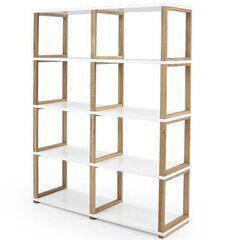 Riiul Art Shelf 2324-001 2x4, tamm/valge hind ja info | Riiulid | kaup24.ee