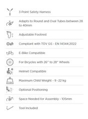 Велосипедное кресло детское, Polisport Maxi Plus FF, заднее цена и информация | Велокресла | kaup24.ee