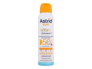 Pihustatav päikeselosjoon lastele Astrid Sun SPF50, 150 ml hind ja info | Päikesekreemid | kaup24.ee