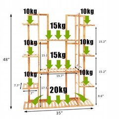 Подставка для цветов FLuxar home POL043 цена и информация | Подставки для цветов, держатели для вазонов | kaup24.ee