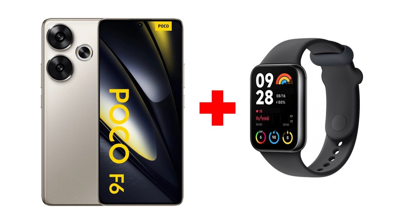 Xiaomi Poco F6 5G 12/512GB Titanium + Xiaomi Smart Band 8 Pro Black цена и информация | Telefonid | kaup24.ee