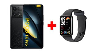 Xiaomi Poco F6 Pro 5G 16GB/1TB Black + Xiaomi Smart Band 8 Pro Black цена и информация | Мобильные телефоны | kaup24.ee