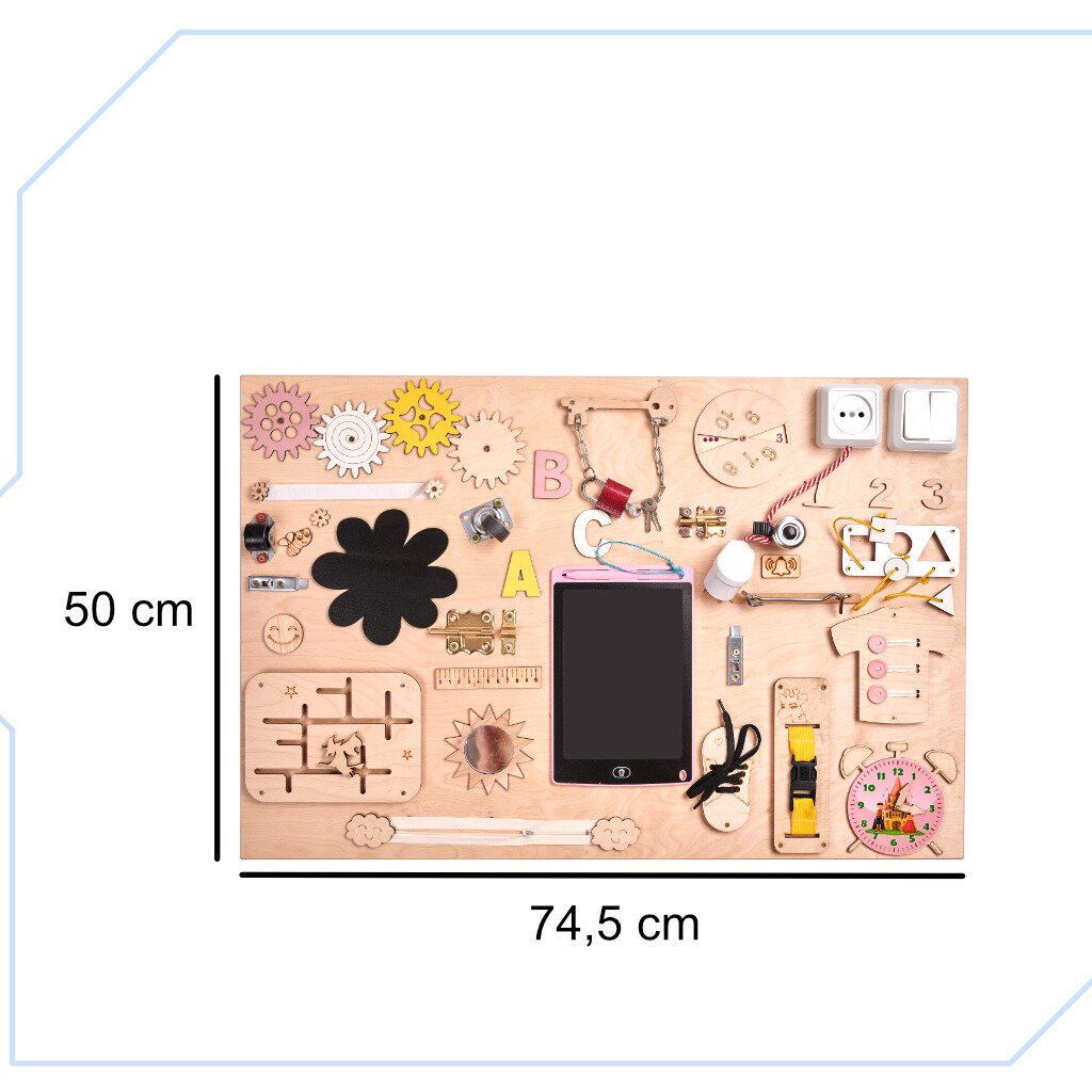 Puidust õppetahvel Ikonka, 75x50 cm hind ja info | Arendavad mänguasjad | kaup24.ee
