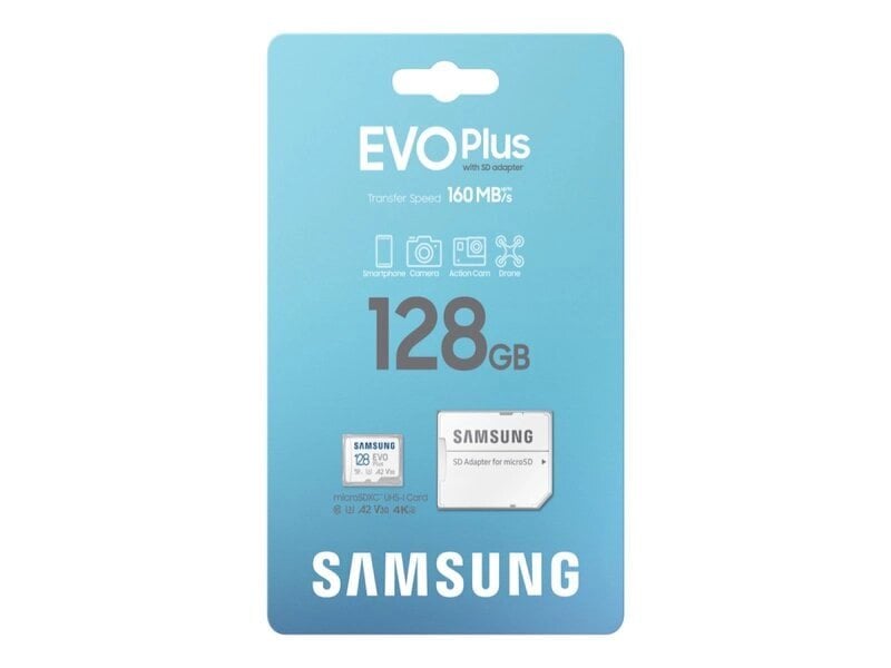 MemCard. Samsung MicroSDHC 128GB EVO Plus цена и информация | Fotoaparaatide mälukaardid | kaup24.ee