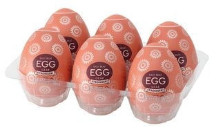 Ühekordsed masturbaatorid Tenga Egg Gear HB, 6 tk, valge hind ja info | Sekslelud, masturbaatorid | kaup24.ee