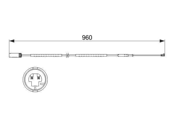 Piduriklotside kulumisandur Bosch, 1 tk цена и информация | Lisaseadmed | kaup24.ee