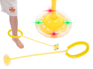 Мяч для прыжков на ногах со светодиодом, желтый цена и информация | Игрушки для песка, воды, пляжа | kaup24.ee