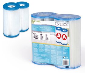 A-tüüpi filter Intex basseinipumpadele, 2 tk hind ja info | Basseini filtrid | kaup24.ee