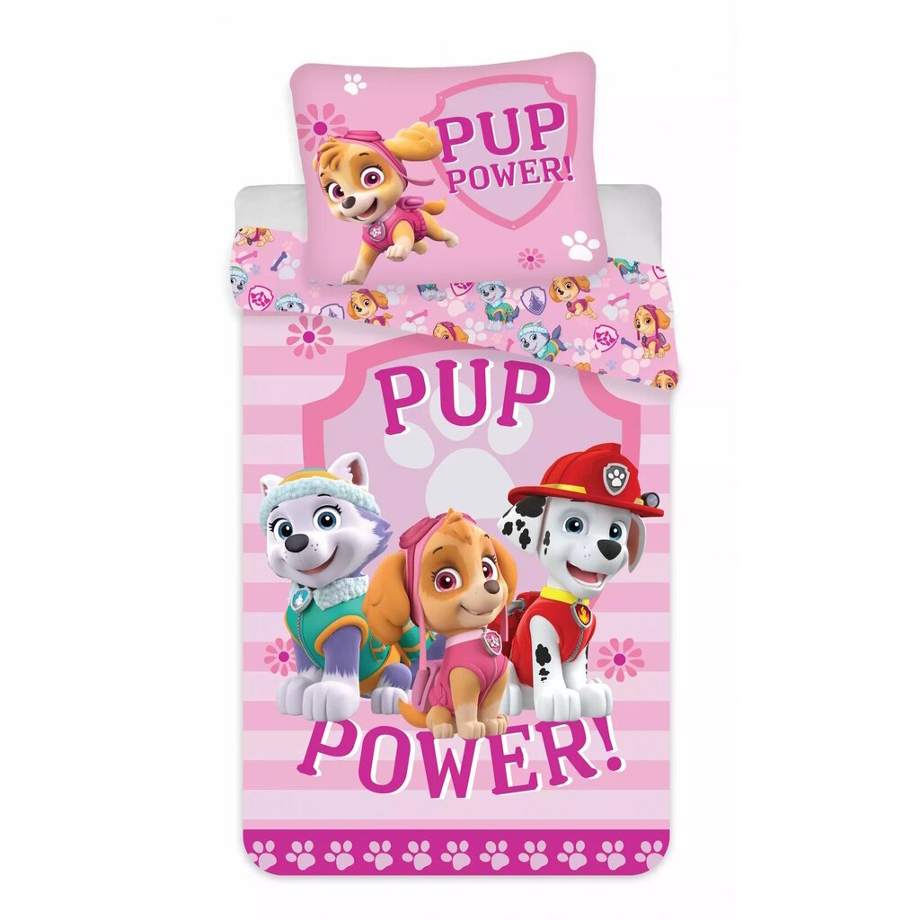 Laste voodipesukomplekt Paw Patrol, 2-osaline, 135 x 100 cm hind ja info | Beebide ja laste voodipesu | kaup24.ee