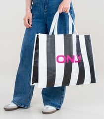 ONLY сумка для покупок 15319885*02, черный/белый 5715520854839 цена и информация | Женские сумки | kaup24.ee