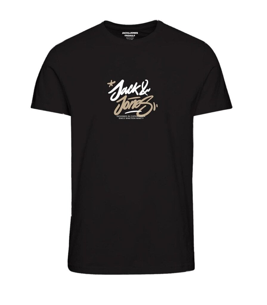 Jack&Jones T-särk lastele 12259927*01, must цена и информация | Poiste särgid | kaup24.ee