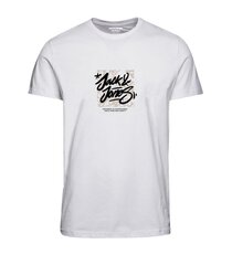 Jack & Jones детская футболка 12259927*03, белый 5715520992197 цена и информация | Рубашки для мальчиков | kaup24.ee