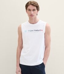 Tom Tailor särk meestele 1041866*20000, valge цена и информация | Мужские футболки | kaup24.ee