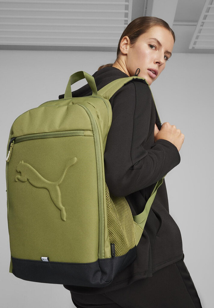 Puma seljakott BUZZ (26L), oliiviroheline цена и информация | Naiste käekotid | kaup24.ee