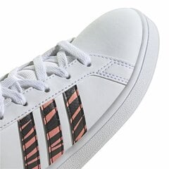 Spordijalanõud Lastele Adidas Grand Court Print Valge hind ja info | Laste spordijalatsid | kaup24.ee