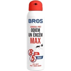 Bros Max Aerosool sääskede, puukide vastu, 90ml hind ja info | Sääsetõrje- ja puugitõrjevahendid | kaup24.ee