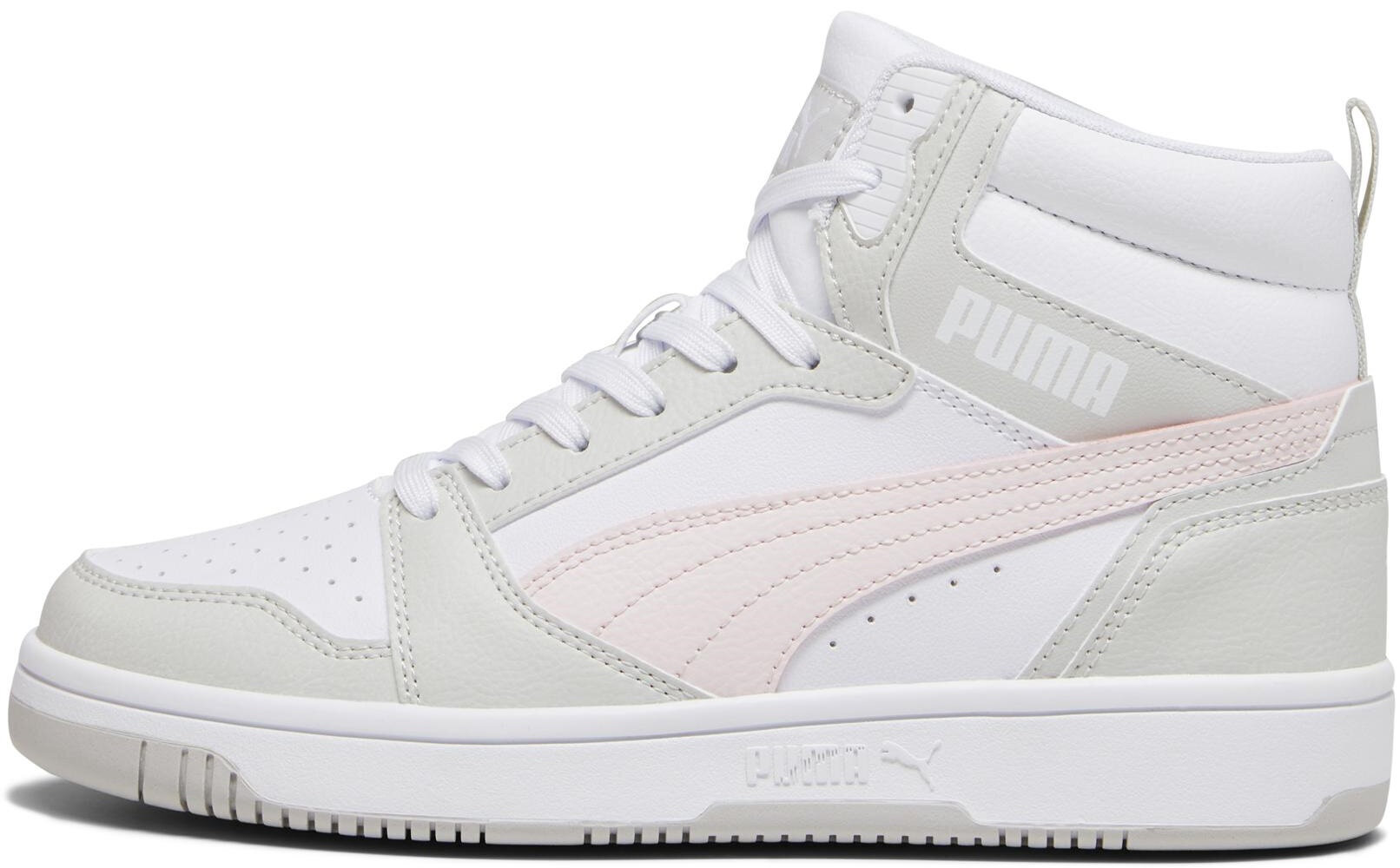 Puma Jalatsid Rebound V6 White Grey Pink 392326 07 392326 07/5.5 цена и информация | Spordi- ja vabaajajalatsid meestele | kaup24.ee