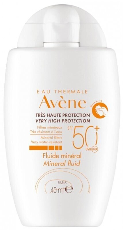 Näokaitsekreem Avène Mineral Fluid SPF50+, 40ml цена и информация | Päikesekreemid | kaup24.ee