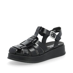Sandaalid naistele Rieker REV W085000, must hind ja info | Naiste sandaalid | kaup24.ee