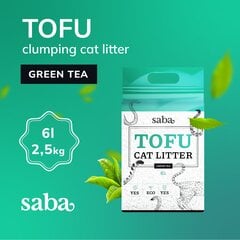 Наполнитель Saba Tofu, 6 л цена и информация | Наполнители для кошачьих туалетов | kaup24.ee