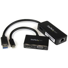 StarTech MSTS3MDPUGBK hind ja info | USB jagajad, adapterid | kaup24.ee