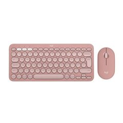 Logitech Pebble 2 Combo Tonal Rose (920-012241) hind ja info | Klaviatuurid | kaup24.ee