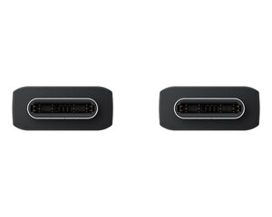 Кабель Samsung EP-DX310JBE USB-C|USB-C 3A 1,8 м черный (OEM) цена и информация | Кабели и провода | kaup24.ee