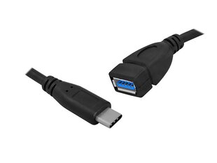 OTG-кабель: Штекер USB Type-C - гнездо USB, 20 см. цена и информация | Кабели и провода | kaup24.ee