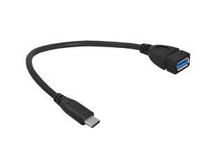 OTG-кабель: Штекер USB Type-C - гнездо USB, 20 см. цена и информация | Кабели и провода | kaup24.ee