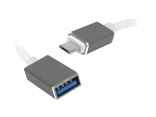 Кабель PS OTG: Штекер MicroUSB - гнездо USB, 20 см. цена и информация | Кабели и провода | kaup24.ee