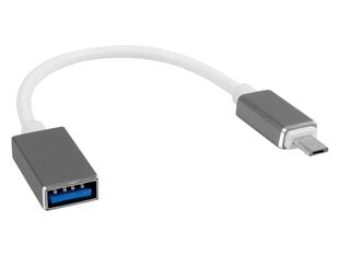 Кабель PS OTG: Штекер MicroUSB - гнездо USB, 20 см. цена и информация | Кабели и провода | kaup24.ee
