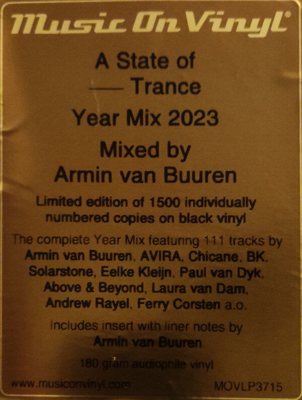 Vinüülplaat Armin van Buuren A State Of Trance Year Mix 2023 цена и информация | Vinüülplaadid, CD, DVD | kaup24.ee