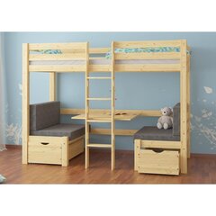 Двухъярусная кровать Olivia Elen, 90x200 см, сосна лакированная цена и информация | Детские кровати | kaup24.ee