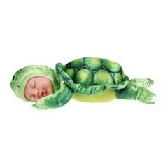 Кукла Anne Geddes - Зелёная черепаха, 23 см цена и информация | Мягкие игрушки | kaup24.ee