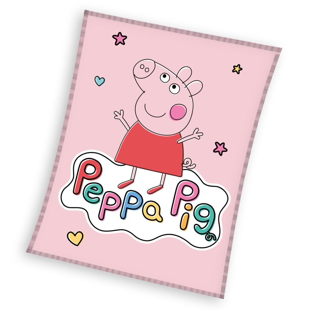 Põrsas Peppa pehme tekk 110 x 140 cm hind ja info | Voodikatted, pleedid | kaup24.ee