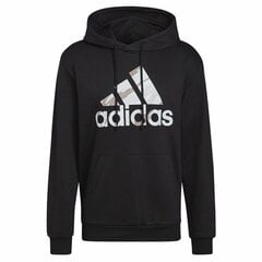 Толстовка с капюшоном мужская Adidas Essentials French Terry Чёрный цена и информация | Мужские толстовки | kaup24.ee