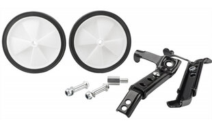 Комплект универсальных дополнительных колёс, для велосипеда с колёсами 16"-24", чёрный цена и информация | Другие аксессуары для велосипеда | kaup24.ee