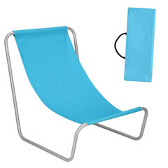 Складной пляжный стул Omimar, 52x60 см, синий + сумка цена и информация | Садовые стулья, кресла, пуфы | kaup24.ee