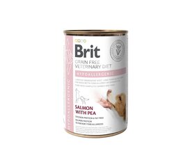 Brit GF Veterinary Diets Hypoallergenic влажный корм для собак, людей с дерматологическими проблемами и проблемами пищеварения, 0,4 кг цена и информация | Консервы для собак | kaup24.ee