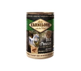 Carnilove Wild Meat Duck&Pheasant без зерна, влажный корм для собак, 400 г цена и информация | Консервы для собак | kaup24.ee