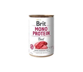 Brit Care Mono Protein Beef märgtoit allergilistele koertele, 400 g hind ja info | Konservid koertele | kaup24.ee