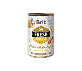 Brit Fresh консервы для собак Chicken&Sweet Potato, 400 г цена и информация | Консервы для собак | kaup24.ee