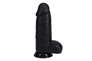 Väga paks dildo Realrock 23 cm, must hind ja info | Dildod | kaup24.ee