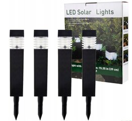 Встраиваемый светильник на солнечных батареях Martom Black, 39 см, 4 шт. цена и информация | Уличное освещение | kaup24.ee