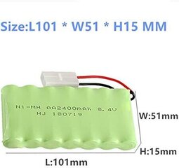 Laetav aku 8,4V 2400mAh Ni-MH AA RC hind ja info | Patareid | kaup24.ee